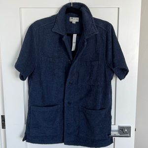 Men’s J. Crew NWT Terry Cloth Button down - Size M
